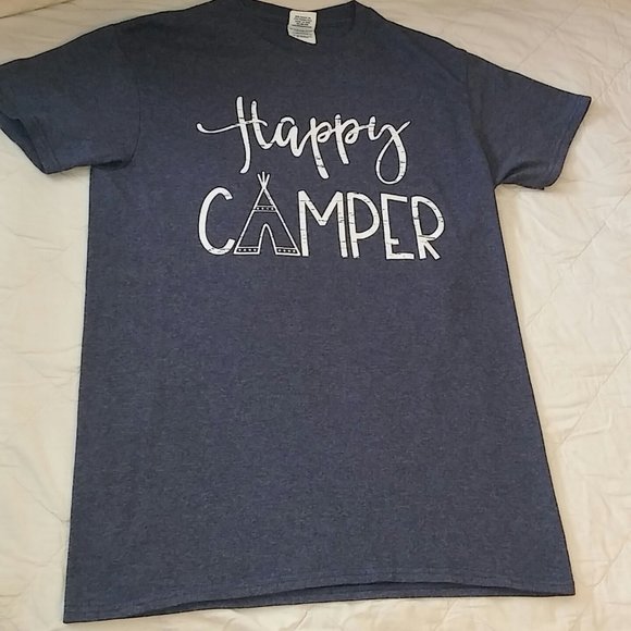 NWOT Happy Camper Tee small - Picture 1 of 4